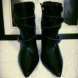 Black ankle boots